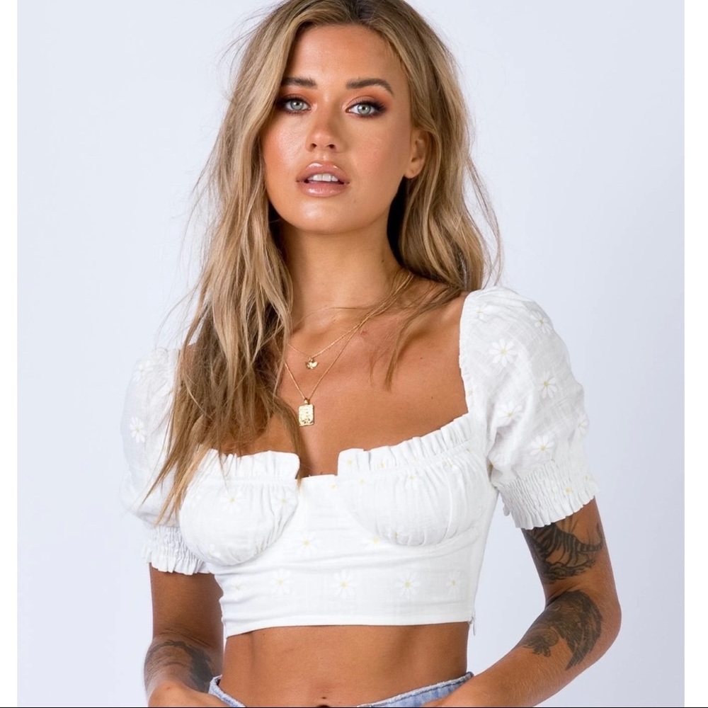NWOT Princess Polly Posey Crop Top